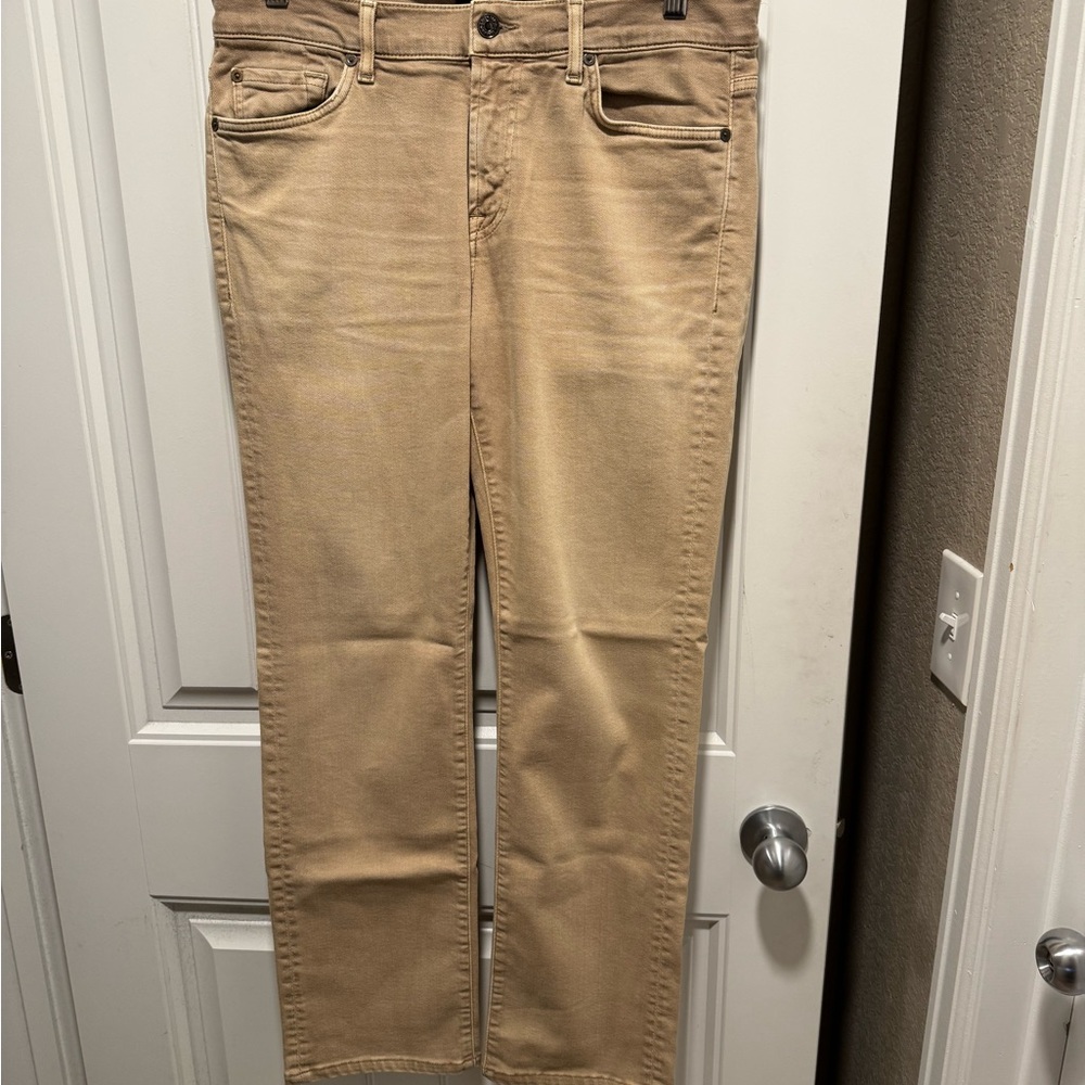 7 For All Mankind Beige Denim Pants